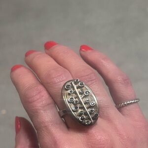 Modernist Sterling silver abstract Ring